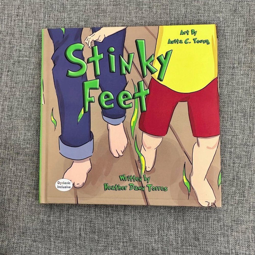 Stinky Feet Book Art By Anita C. Young Written by‎ Heather Dawn Torres New